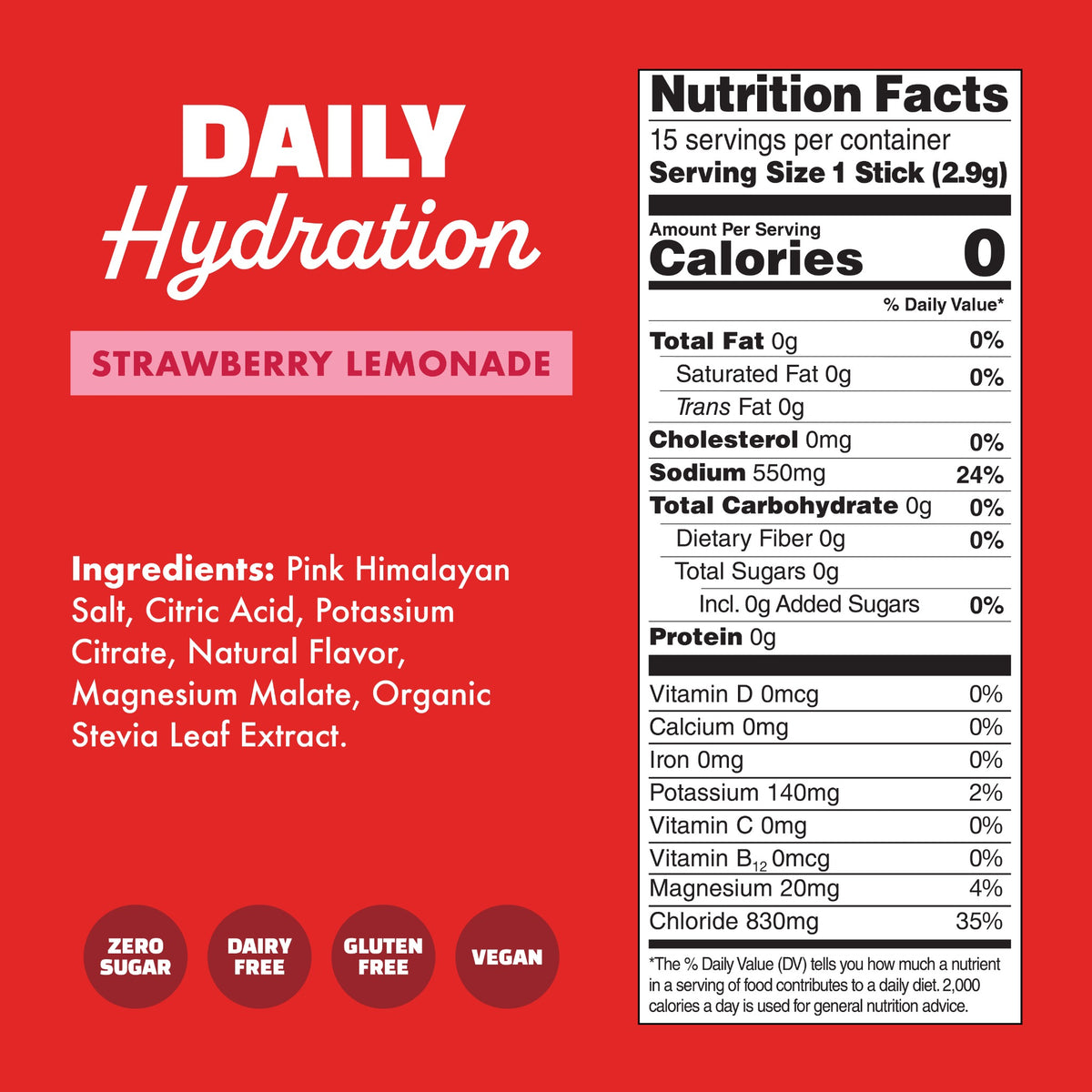 Daily Hydration Strawberry Lemonade